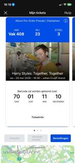 Harry Styles 20-05-26, Drie personen of meer, Ticket of Toegangskaart