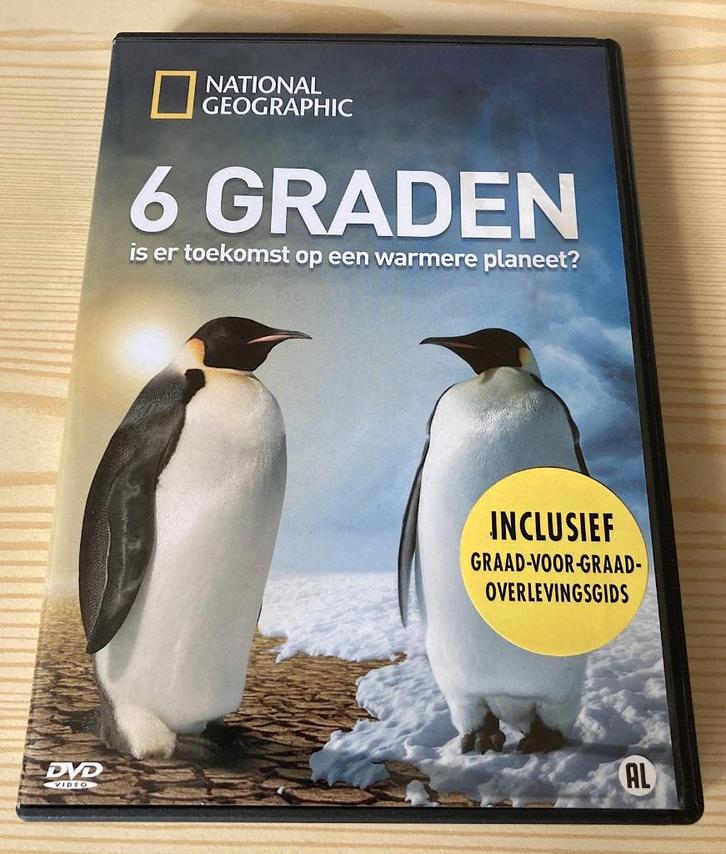 dvd 6 Graden, Six Degrees (klimaatverandering, natuur), Cd's en Dvd's, Dvd's | Documentaire en Educatief, Zo goed als nieuw, Natuur