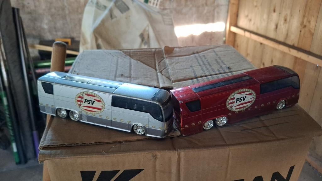 PSV Bussen op schaal - Set van 2, Overige merken, Gebruikt, 1:50 of kleiner, Overige typen