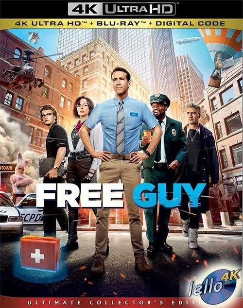 Blu-ray 4K: Free Guy (2021 Ryan Reynolds, Jodie Comer) US NN, Ophalen of Verzenden, Nieuw in verpakking, Humor en Cabaret