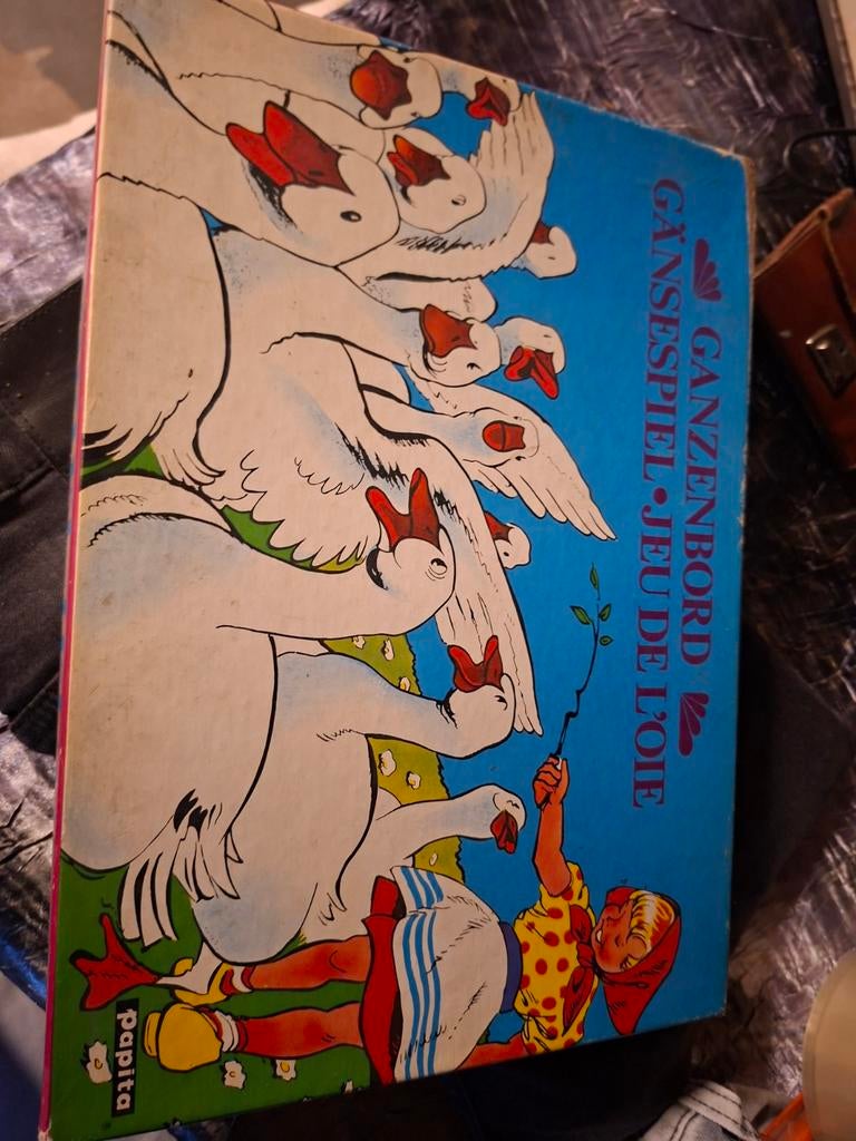 Vintage Ganzenbord Spel - Papita Jumbo, Vijf spelers of meer, Ophalen of Verzenden, Gebruikt, Papita Jumbo