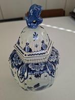 origineel Delfts blauwe vaas met 6 kant deksel, Antiek en Kunst, Antiek | Vazen, Ophalen of Verzenden