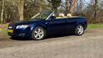Audi A4 1.8 Cabrio 2006 Blauw in prijs verlaagd nu €5.250,-!, Auto's, Audi, Voorwielaandrijving, Beige, 4 cilinders, Cabriolet