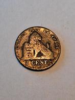 munt België 2 centimes 1847 F, Ophalen of Verzenden, Overig, Losse munt