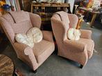 Twee oorfauteuils, punt gaaf, Ophalen, Zo goed als nieuw, Nvt, Stof