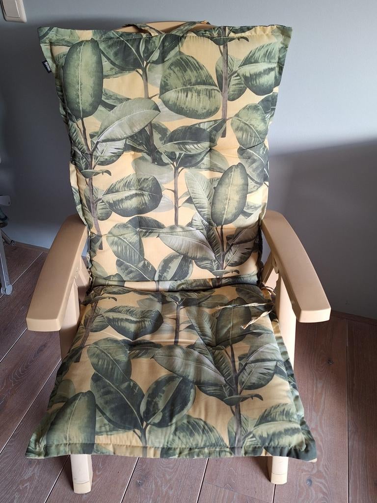 Hartman gele tuinstoel met verstelbare armleuningen, Tuin en Terras, Tuinstoelen, Ophalen, Gebruikt, Kunststof