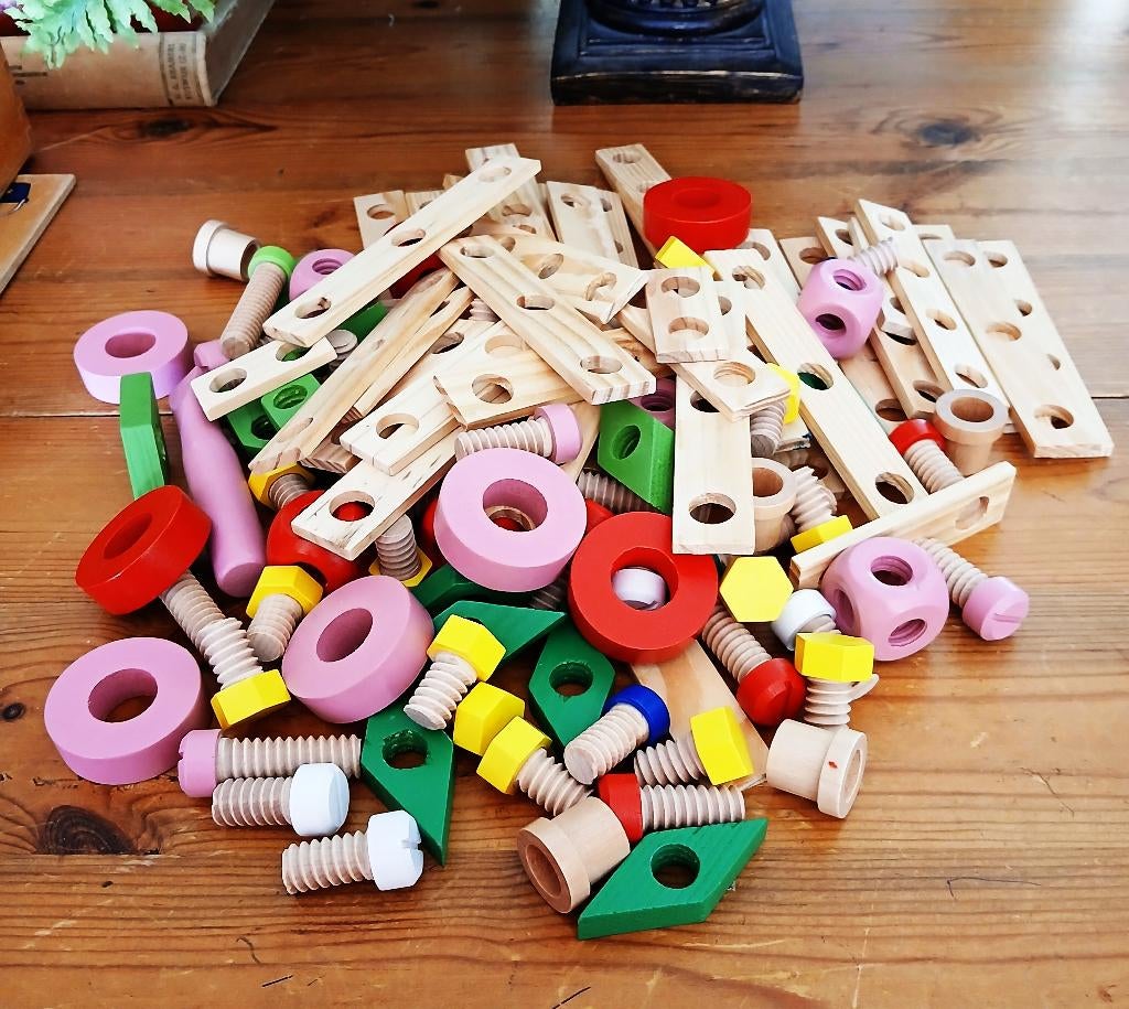 Emmer met constructie speelgoed bouwdoos 82 delig, Ophalen of Verzenden, Overige typen