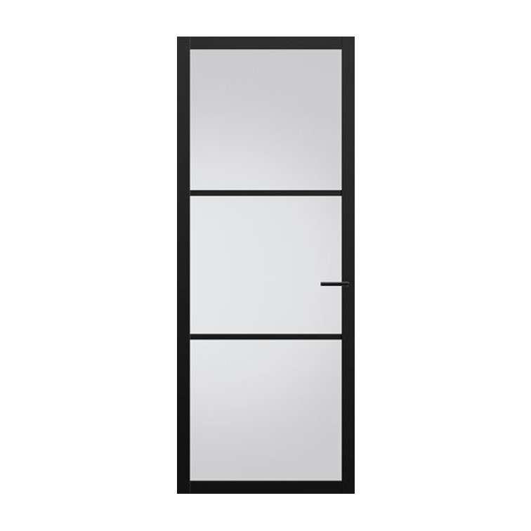 Staal look deur zwarte binnendeur Arkel | SLECHTS €295,00,-, Doe-het-zelf en Verbouw, Deuren en Horren, Niet ingevuld, 80 tot 100 cm