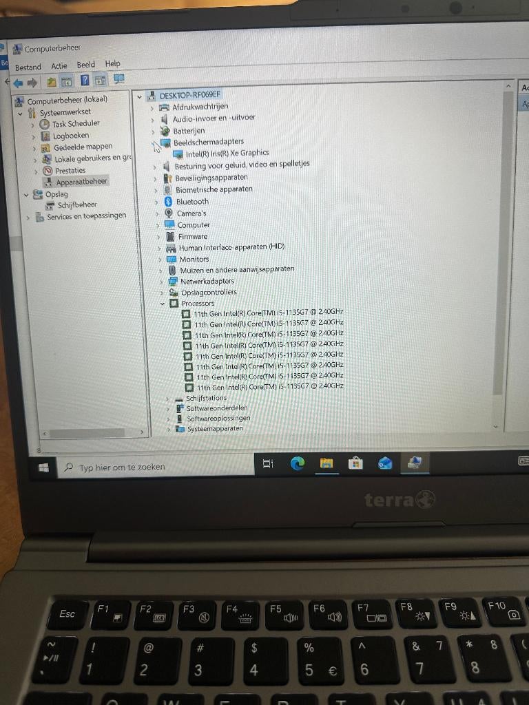 Terra Mobile 1470T i5 1135G7 16gb 512gb 14 inch Win11, Ophalen, Gebruikt, Terra, SSD