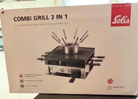 Solis Combi Grill 3 in 1 - type796, Witgoed en Apparatuur, Gourmetstellen, Nieuw, 4 t/m 7 personen, Ophalen of Verzenden