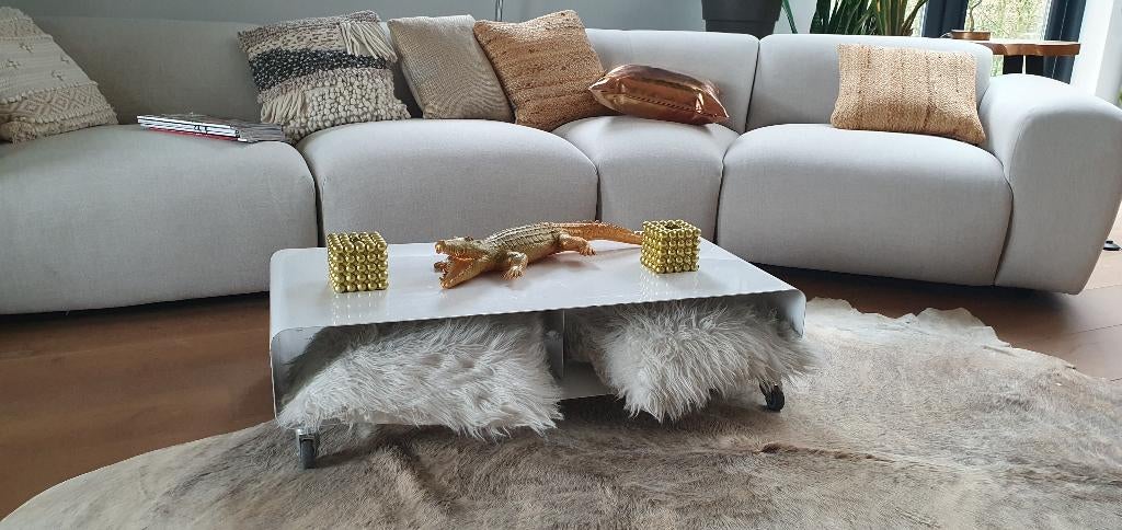 Müller salontafel, Huis en Inrichting, Tafels | Salontafels, Gebruikt, 100 tot 150 cm, Design, Metaal