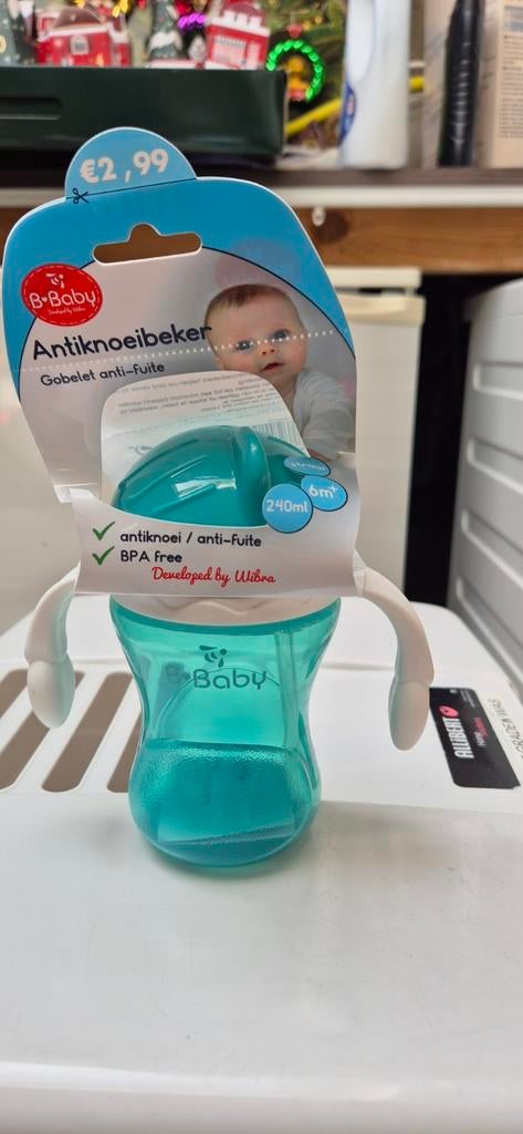 Anti knoei beker  nieuw 6 maand (240ml), Ophalen of Verzenden, Nieuw, Overige typen