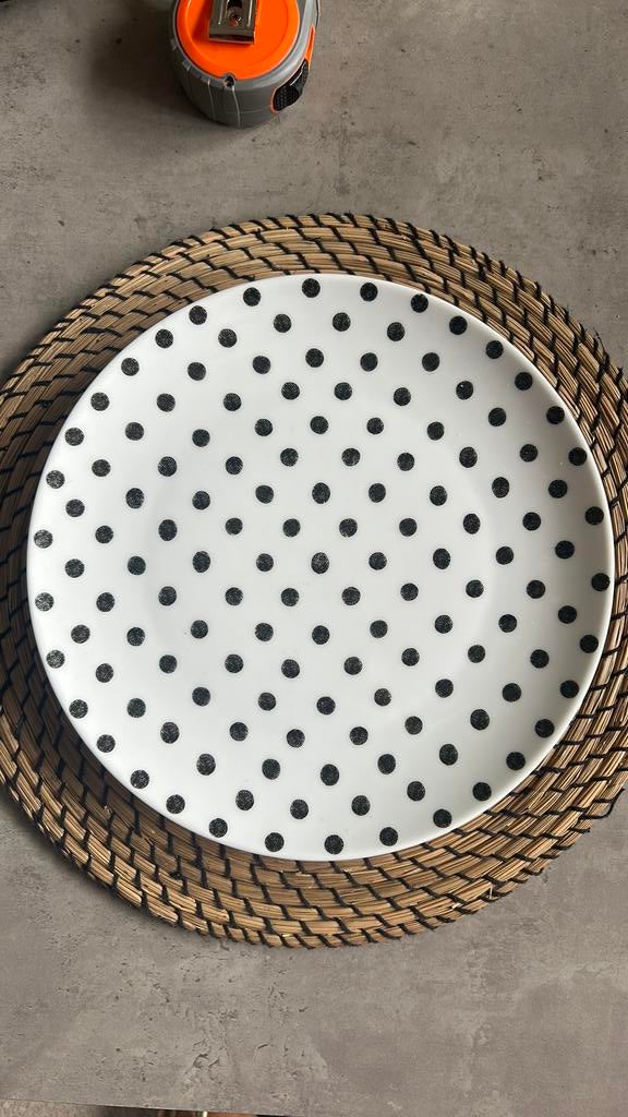 Xenos bord (2 stuks), Ophalen of Verzenden, Zo goed als nieuw, Rond, Hout