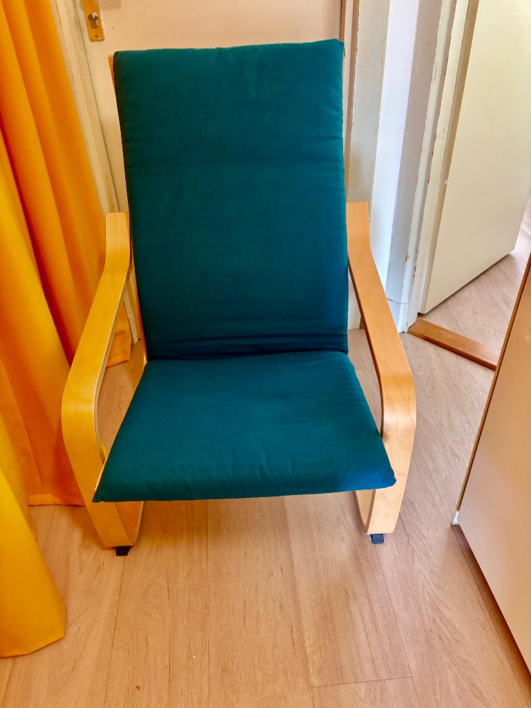 Fauteuil IKEA nieuwe kussenhoes poang, Ophalen, 75 tot 100 cm, Zo goed als nieuw, 50 tot 75 cm