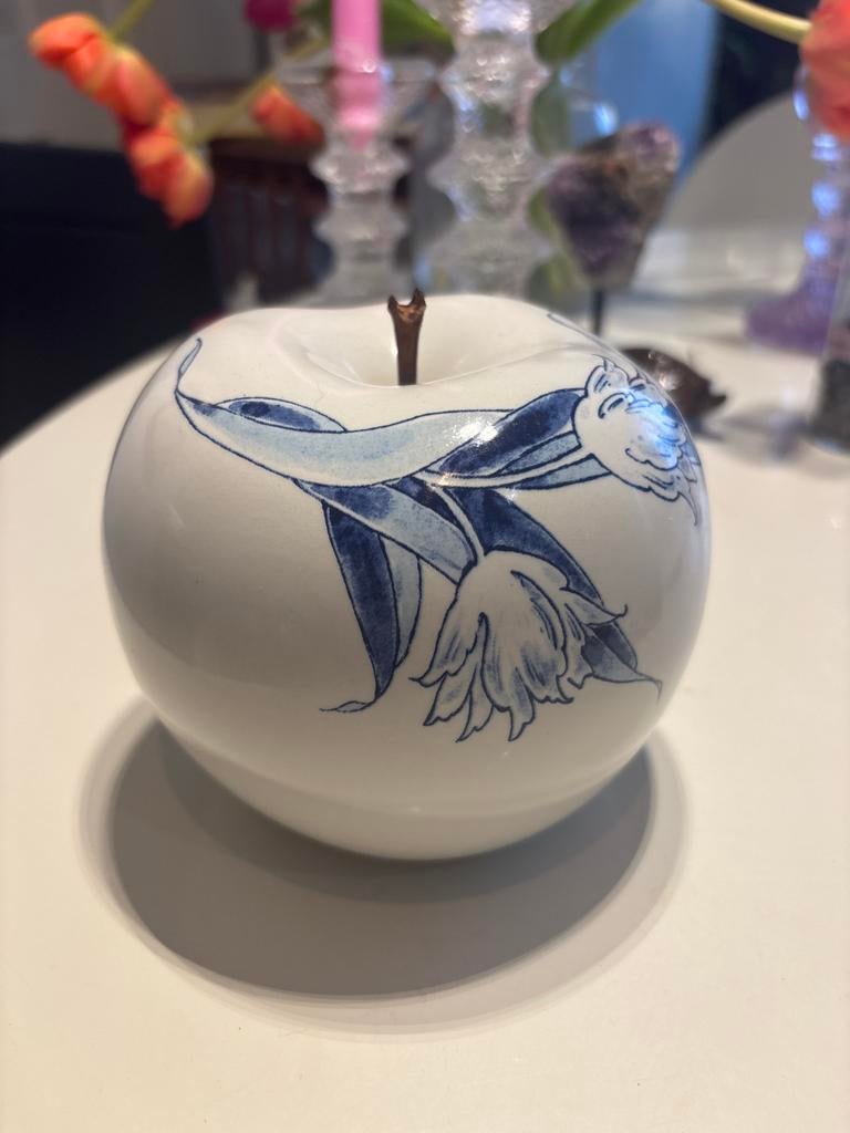 Porceleyne fles appel 12 cm, Ophalen of Verzenden