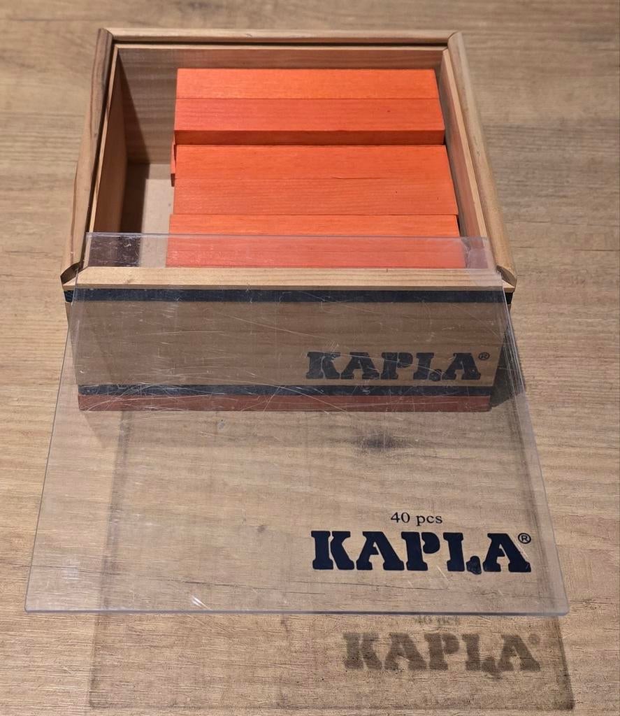 Kapla houten bouwstenen oranje, Ophalen of Verzenden, Gebruikt, Overige merken