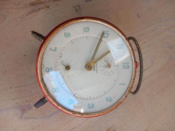 Oude Junghans Bivox wekker, Antiek en Kunst, Antiek | Klokken, Ophalen of Verzenden
