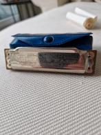 Hohner Blues Harp mondharmonica met hoesje en instructie, Gebruikt, Overige typen, Ophalen of Verzenden, Met koffer of doosje