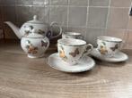 Theeservies Janneke Brinkman - Theepot, suikerpot, 3 kop & s, Huis en Inrichting, Keuken | Servies, Ophalen, Gebruikt, Keramiek