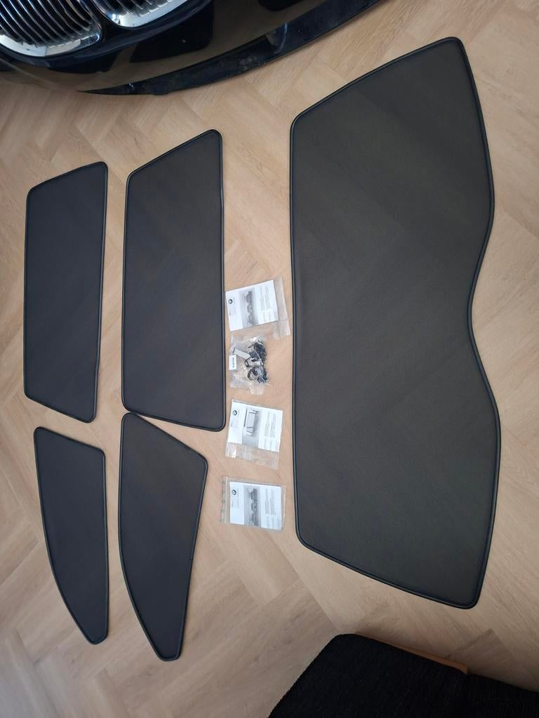 Origineel BMW E61 ZONNESCHERMEN COMPLEET!, Ophalen, Gebruikt, BMW