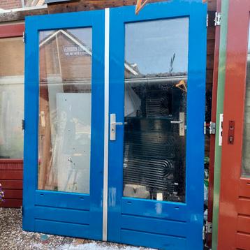 Hardhouten (Merbau) openslaande deuren + anti kentrekbeslag beschikbaar voor biedingen