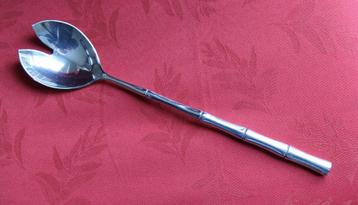 	Grote verzilverde zuurlepel italy, 29,3cm beschikbaar voor biedingen