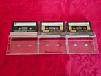 Denon cassettebandjes 3 stuks., Cd's en Dvd's, Cassettebandjes, Ophalen of Verzenden, Zo goed als nieuw, Origineel