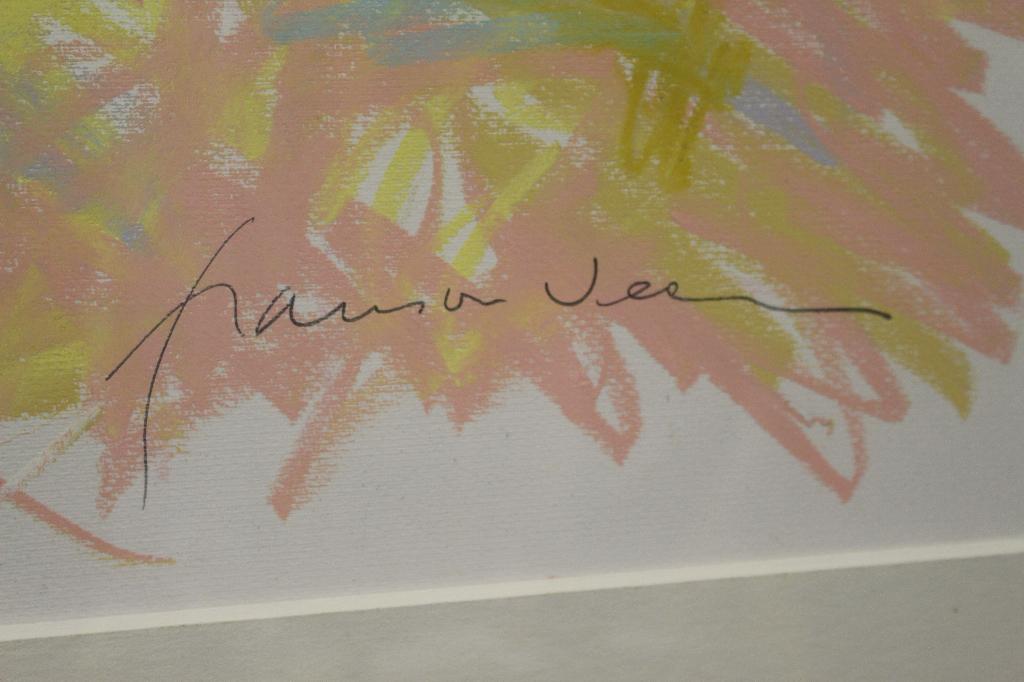 Frans van Veen pastel Pijpestrootje op het Langven 1996, Ophalen