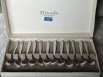 Vintage doosje met Zilmeta Gero 12 klein formaat lepeltjes, Ophalen of Verzenden
