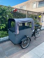 Bamboe bakfiets, Fietsen en Brommers, Fietsen | Bakfietsen, Ophalen, 4 kinderen of meer, Huif, Zo goed als nieuw