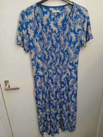 Maat 42 White Stuff midijurk blauw print beschikbaar voor biedingen
