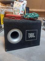 JBL Subwoofer Kist met Sony Xplod Sub en Versterker, Ophalen, Gebruikt