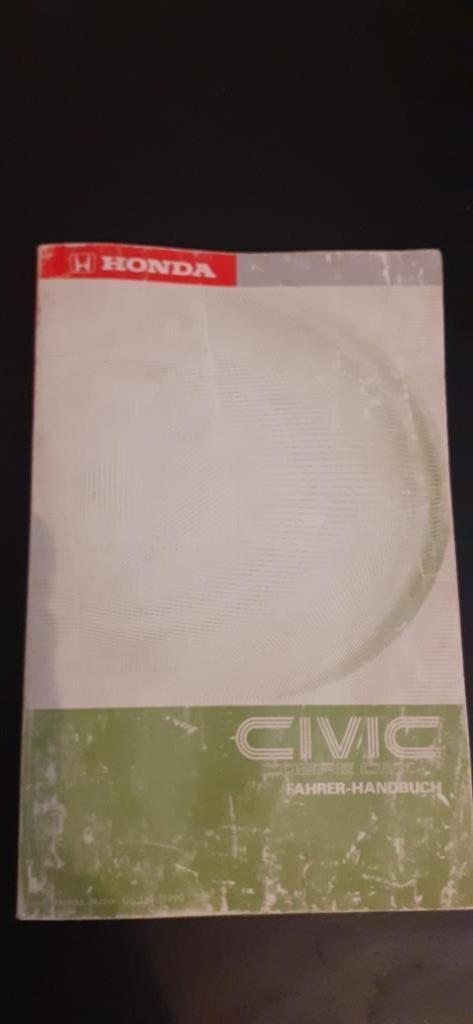 Honda Civic ( CRX Coupe ) Duits Handboek Fahrer Handbuch !, Auto diversen, Handleidingen en Instructieboekjes, Ophalen of Verzenden