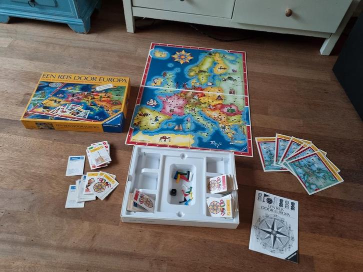 Vintqge Een Reis Door Europa - Ravensburger Bordspel, Hobby en Vrije tijd, Gezelschapsspellen | Bordspellen, Gebruikt, Drie of vier spelers