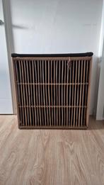 Riviera Maison rattan wasmand met twee vakken, Huis en Inrichting, Ophalen, Zo goed als nieuw, Bruin, Overige typen