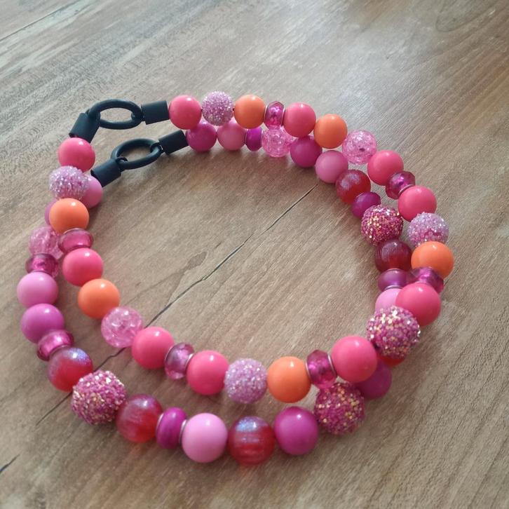 Honden kralenketting maat M, Dieren en Toebehoren, Hondenhalsbanden en Penningen, Nieuw, Handgemaakt, Ophalen of Verzenden