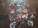nostalgische houten paarden kersthangers / 14 stuks, Ophalen of Verzenden, Zo goed als nieuw