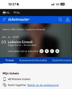 2x tickets voor Ludovico Einaudi Amsterdam 05-07-2026, Twee personen, Mei