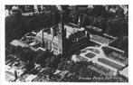 AK Den Haag - Vredespaleis in Vogelvlucht, Verzenden, 1940 tot 1960, Gelopen, Zuid-Holland