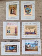 6 st Gouden Postzegels Guinea Ecuatorial, Postzegels en Munten, Verzenden, Overige landen, Gestempeld