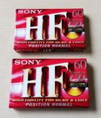 2x Sony HF 60 Position Normal Cassette MC Nieuw Blanco, Cd's en Dvd's, Cassettebandjes, Kontakt@sonymusic.com, 2 t/m 25 bandjes
