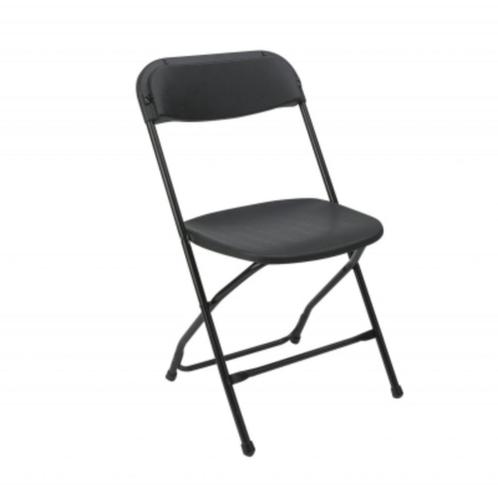 Zwarte Stoelen huren bij Joni's Verhuur voor maar € 0,83, Hobby en Vrije tijd, Feestartikelen | Verhuur, Zo goed als nieuw, Overige