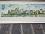 Mooie Klr Panorama Litho St Anna Baai Curacao, Ophalen of Verzenden