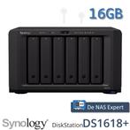 NAS Synology DS1618+ 16GB refurbished, Info@synology.com, Synology, Refurbished, Ophalen of Verzenden