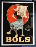 [Poster in Lijst] Retro BOLS JENEVER Reclame Pub Bar keet, Ophalen of Verzenden, Nieuw, A1 t/m A3, Film en Tv