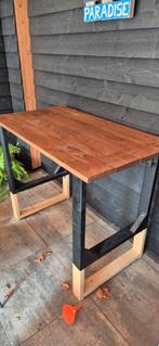 Houten hoge bar tafel, Ophalen, Gebruikt, 50 tot 100 cm, 100 tot 150 cm