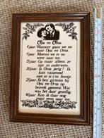 Opa en Oma Tegeltje Spreuk, Ophalen of Verzenden, Zo goed als nieuw