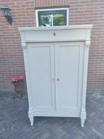 Strakke Antieke Eiken Kast in de Krijtverf Brocante Vintage, Ophalen