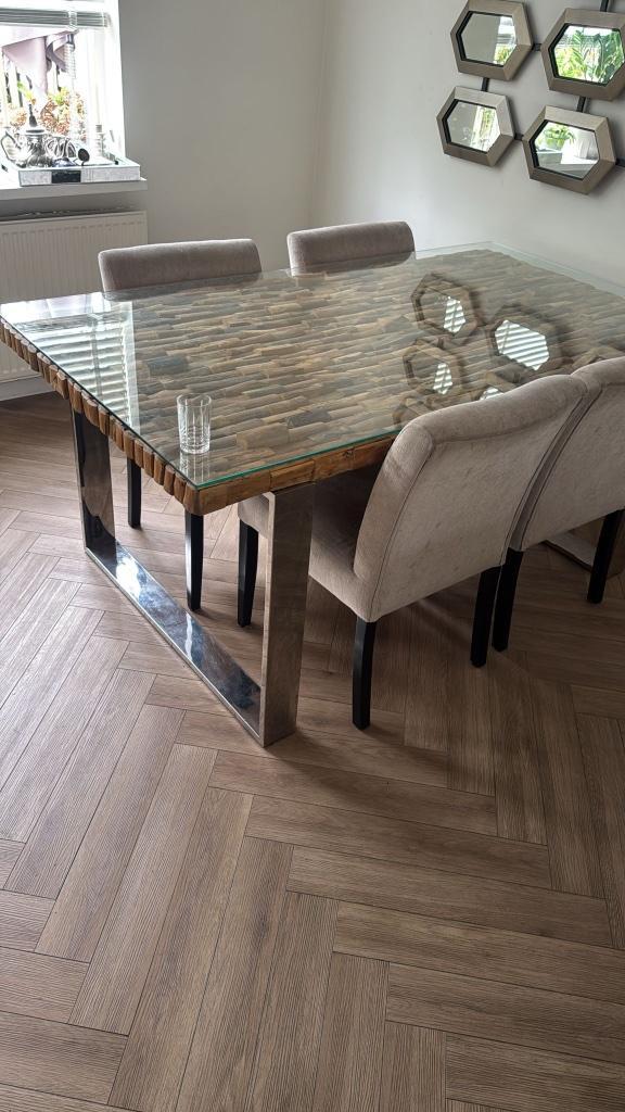 Eettafel ( Rofra), Huis en Inrichting, Tafels | Eettafels, Zo goed als nieuw, 150 tot 200 cm, 150 tot 200 cm, Vier personen, Rechthoekig