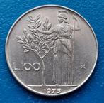 Italië 100 lire - 1975, Postzegels en Munten, Verzenden, Italië, Losse munt